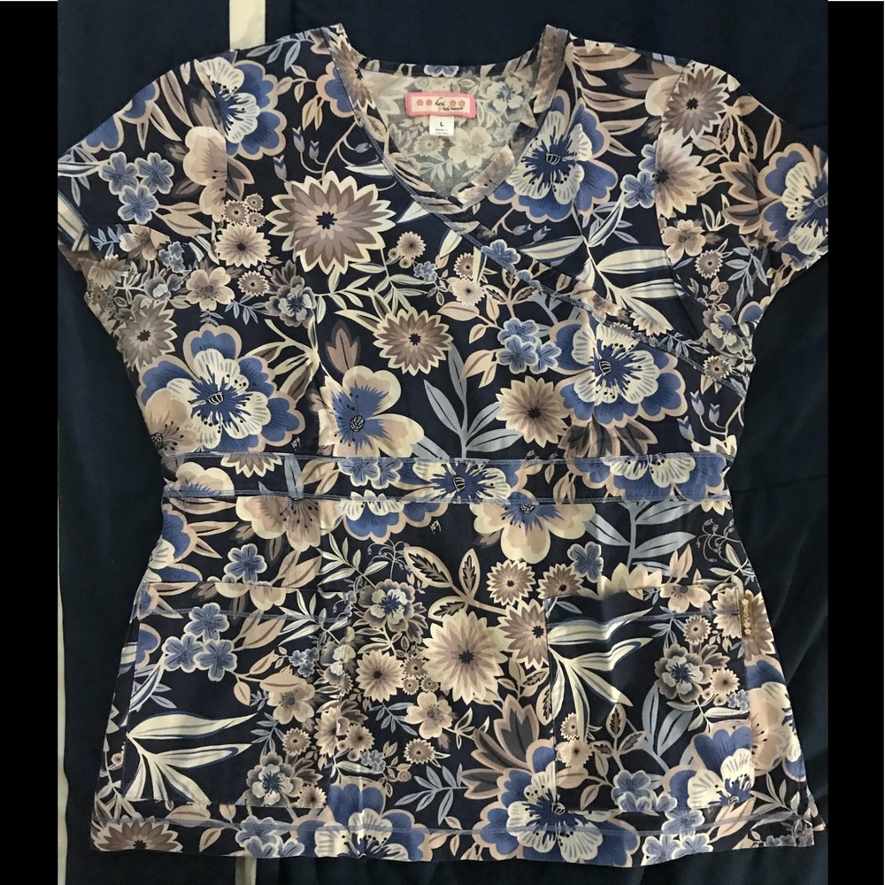 Koi Scrub Top